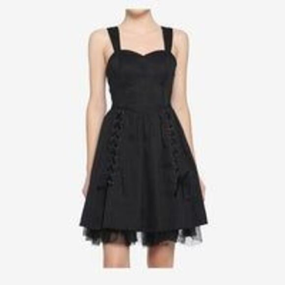 Goth, Emo, Goth Prom, Emo Prom, Black Corset Gown Dress S, M - Picture 1 of 4